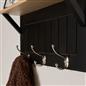 OHS Coat Rack Wall Mounted Shelf Engineered Wood Floating Display Unit