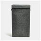 OHS Laundry Basket Faux Linen Folding Hamper Bag Clothes Bin Storage with Lid