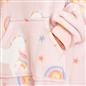 Dreamscene Unicorn Pink Rainbow Print Hoodie Blanket Fleece Oversized Kids Throw