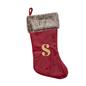 OHS Christmas Alphabet Stocking Sack Set Festive Xmas Santa Gift Bag