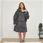 OHS Teddy Fleece Sherpa Lined Hooded Blanket Soft Oversized Adults Throw
