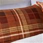 OHS Autumn Check Bedding Set Tartan Sherpa Fleece Duvet Cover with Pillowcase
