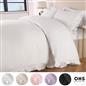 OHS Frill Edge Bedding Set Microfibre Decor Duvet Cover with Pillowcase