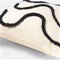 OHS Tufted Waves Cushion Covers 2 Pack Decorative Square Pillowcases