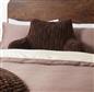 OHS Cable Knit Bolster Cuddle Cushion Fleece Back Support Filled Reading Pillow