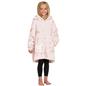 Dreamscene Unicorn Pink Rainbow Print Hoodie Blanket Fleece Oversized Kids Throw
