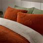 OHS Pumpkin Tufted Duvet Cover Set Halloween Autumn Teddy Fleece Bedding
