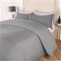 OHS Piped Edge Duvet Cover Set Soft Quilt Pillowcase Bedding Double King Size