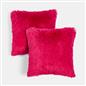 OHS Fluffy Cushion Covers 2 Pack Soft Fleece Square Pillowcases Home Decor