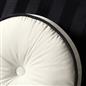 OHS Velvet Filled Cushion Round Bedroom Decor Scatter Chair Sofa Button Pillow