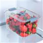 OHS Fridge Container with Lid BPA Free Plastic Food Storage Removable Basket