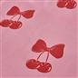 OHS Cherry Bow Bedding Set Microfibre Reversible Duvet Cover with Pillowcase