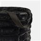 OHS Ribbed Laundry Basket Faux Fur Folding Hamper Bag Clothes Bin with Handles