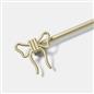 OHS Bow Curtain Pole Extendable 70-220cm Metal 16mm Finnials Decor