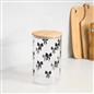 OHS Bows Food Container Airtight Bamboo Lid BPA-Free Plastic Kitchen Storage Jar