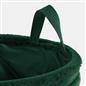 OHS Ribbed Storage Basket with Handles Faux Fur Compact Bucket Organiser