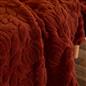 OHS Tufted Pumpkin Throw Super Soft Fleece Halloween Blanket Winter Bedspread