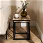 Nest of Tables Square Wood Top Modern End Side Living Room Home Decor Set of 2