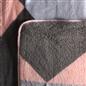 OHS Geometric Teddy Fleece Coverless Duvet Quilt Bedding Set 10.5 TOG Pillowcase
