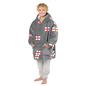 Kids Hoodie Blanket Oversized Sherpa Fleece Jumper Sweatshirt Soft Warm Throw