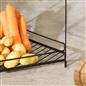 OHS 2 Tier Corner Shelf Free Standing Shelving Unit Metal Kitchen Storage Rack