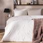 OHS Bow Tufted Bedding Set Teddy Fleece Super Soft Duvet Cover with Pillowcase
