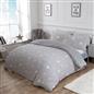 OHS Stars Teddy Fleece Duvet Cover with Pillowcase Soft Plush Bedding Set