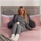 OHS Teddy Fleece Reading Pillow Cuddle Cushion with Arms Lumbar Bed Chair