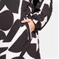 OHS Drying Changing Robe Geo Print Sherpa Lined Water Resistant Oversize Coat