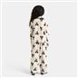 OHS Bows Pyjama Set Kids Button Through Baby Fleece Family Loungewear Nightwear