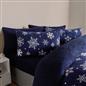 Snowflake Teddy Fleece Duvet Cover Bedding Set Winter Christmas Quilt Bed Soft
