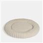 OHS Ribbed Pet Bed Soft Fleece Round Calming Anti Anxiety Cushion for Dog Cat