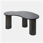 OHS Madison Coffee Table Ribbed MDF Irregular Living Room Home Decor