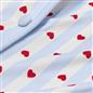 OHS Hearts Short Pyjama Set Womens Jersey Button Through Nightwear Loungewear