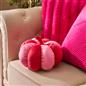 OHS Pumpkin Cushion Striped Matte Velvet Novelty Decorative Scatter Pillow