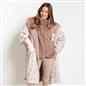 OHS Coat Drying Robe Animal Print Sherpa Lined Water Resistant Oversized