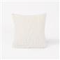 OHS Cable Knit Cushion Covers 2 Pack Sherpa Square Pillowcases Home Decor