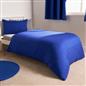 OHS Plain Duvet Cover & Pillowcase Reversible Bedding Set OR Fitted Sheet