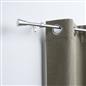 OHS 120-200cm Curtain Pole Extendable Metal 16mm Ball Trumpet Twist Finnials