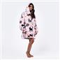 OHS Pet Print Loungewear Set Hoodie Blanket Sherpa Lined Fleece Winter Nightwear