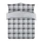 Dreamscene Check Teddy Fleece Duvet Cover with Pillowcase Thermal Bedding Set UK