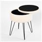 Foot Stool Storage Seat Chair Dressing Table Vanity Pouffe Ottoman Boucle Fleece