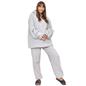 OHS Fleece Loungewear Set Coral Winter Sherpa Nightwear 2-Piece Hoodie Jogger