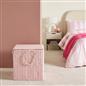 OHS Ribbed Laundry Basket with Lid Foldable Hamper Bag Washing Bin Storage