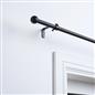 OHS 120-200cm Curtain Pole Extendable Metal 16mm Ball Trumpet Twist Finnials