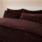 OHS Ribbed Fleece Duvet Cover Set Sherpa Reverse Thermal Supersoft Bedding