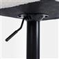 Bar Stools x 2 Backs Kitchen Chair Swivel Breakfast Boucle Pub Seat Adjustable
