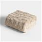 OHS Throw Bubble Faux Fur Blanket Winter Soft Warm Fleece Bedspread