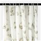 OHS Marble Shower Curtain with 12 Hooks Weighted Hem Bathtub Curtain, White/Grey