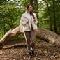 OHS Waterfall Short Cardigan Teddy Fleece Open Front Wrap Loungewear Outwear